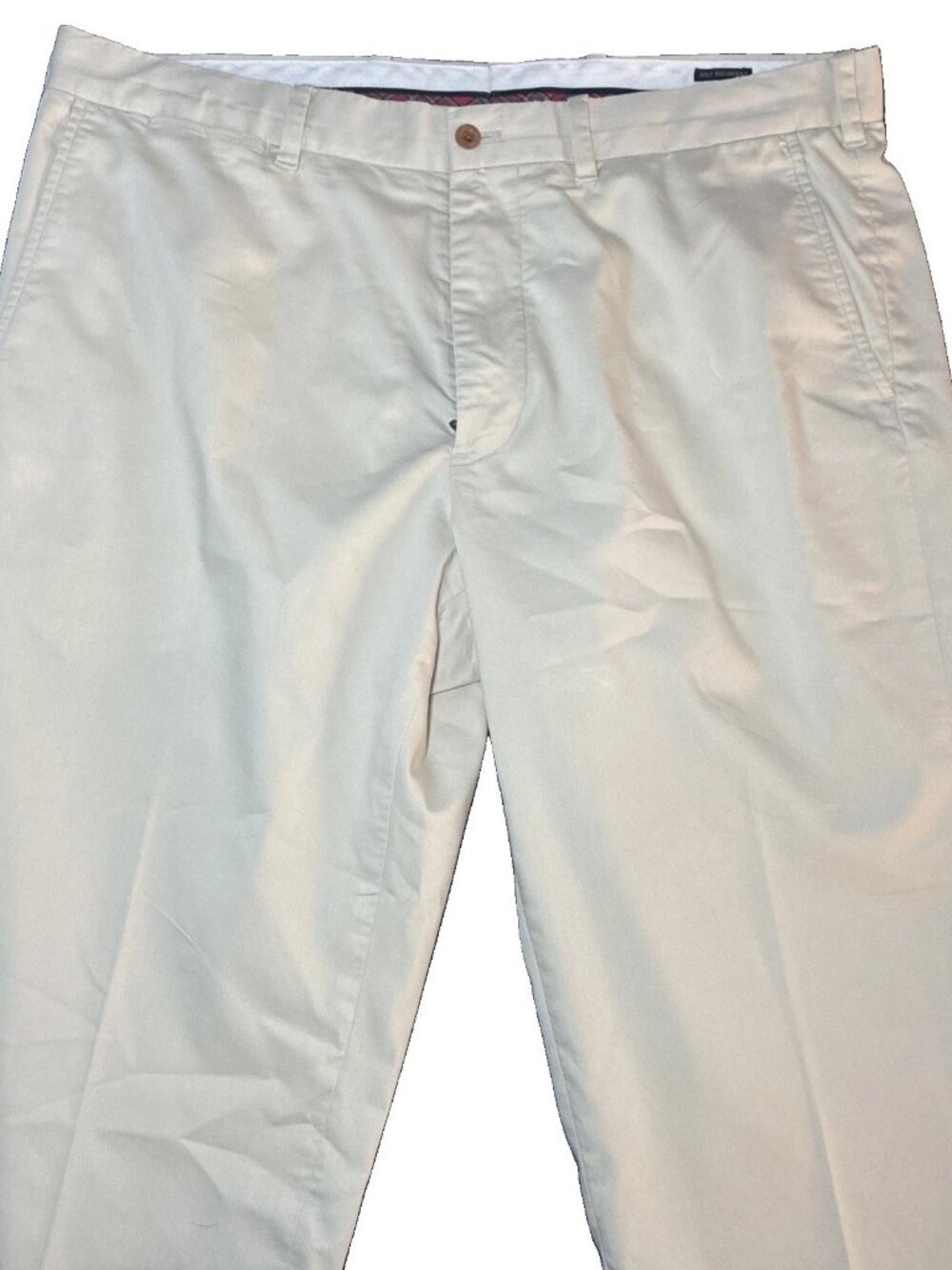 Polo Ralph Lauren Polo Golf Pants Mens 35x30 Cream Tailored Fit Flat Front Chino